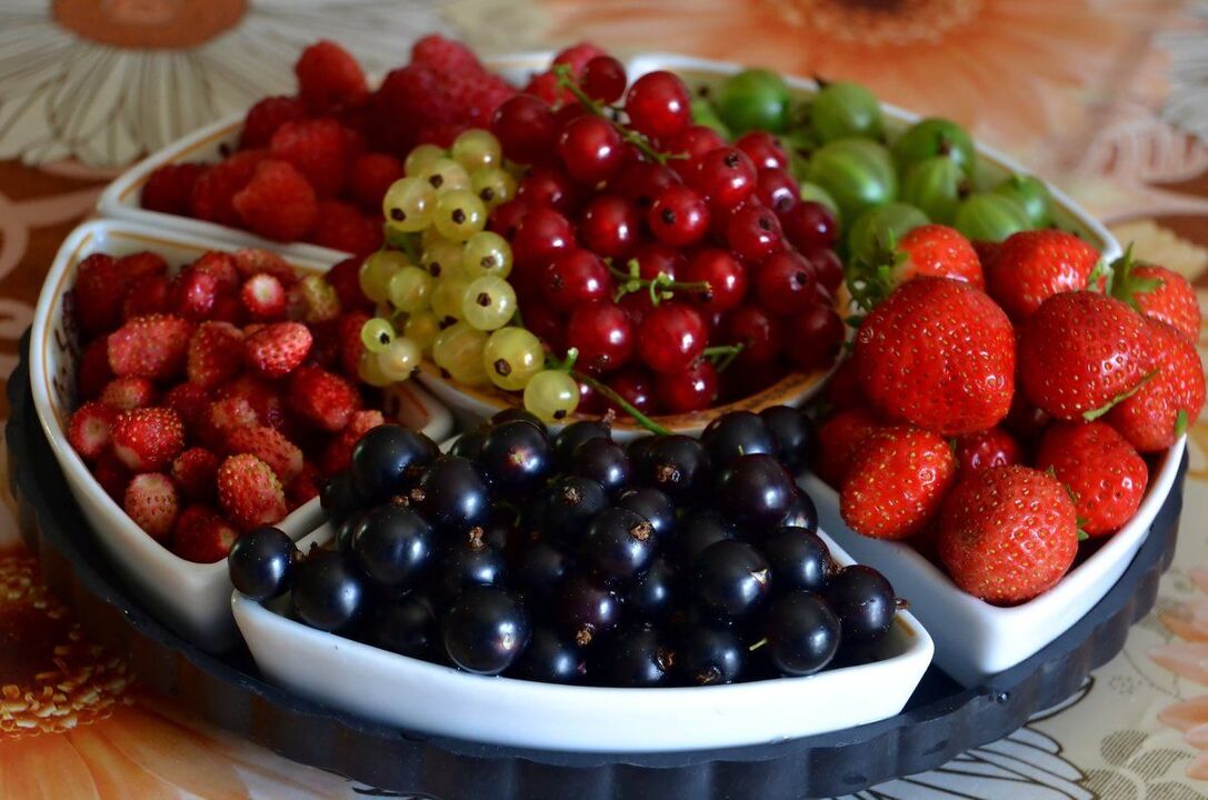 voće i bobičasto voće za povećanje potencije